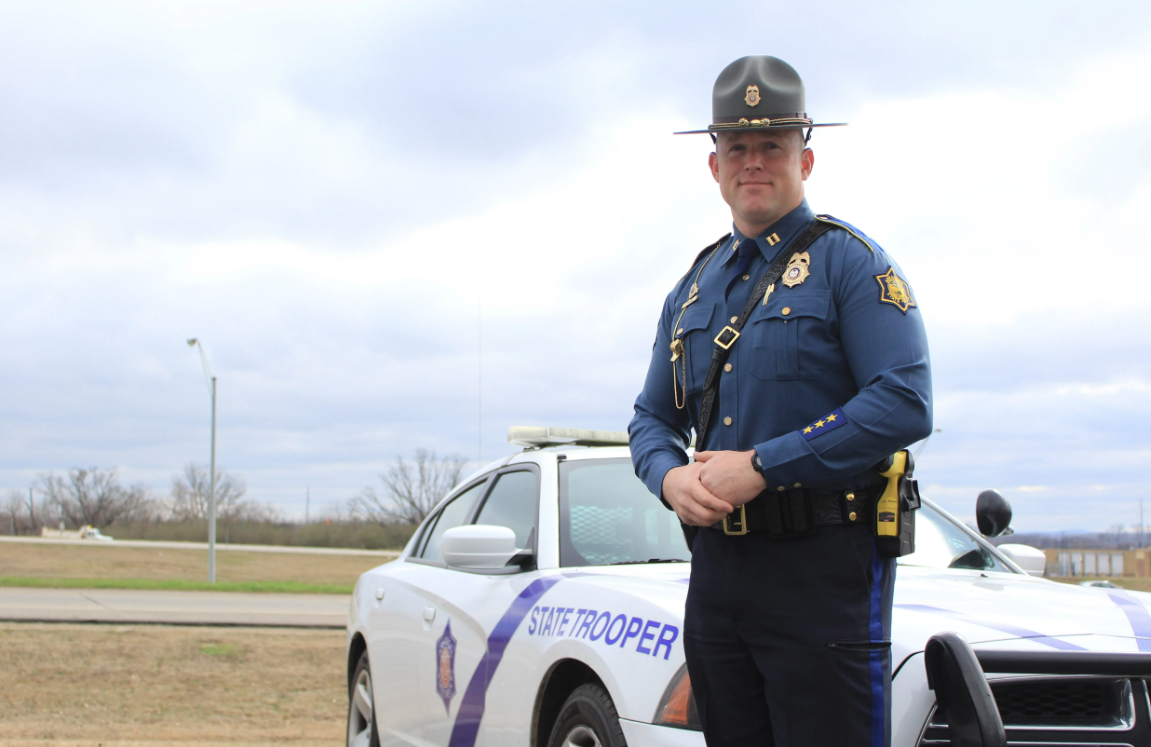 Arkansas State Police Officer in Uniform