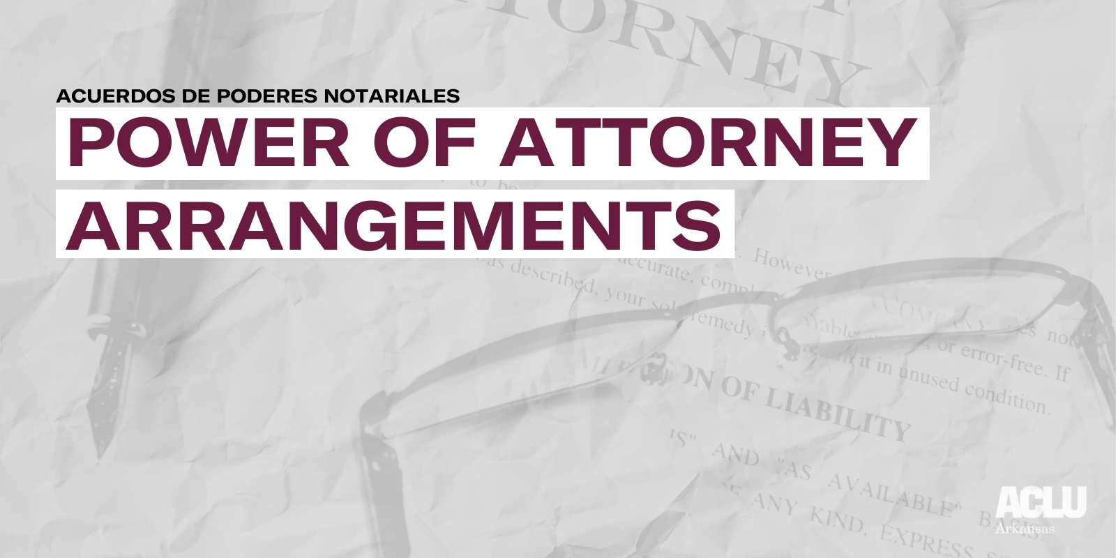 Power of Attorney Arrangements