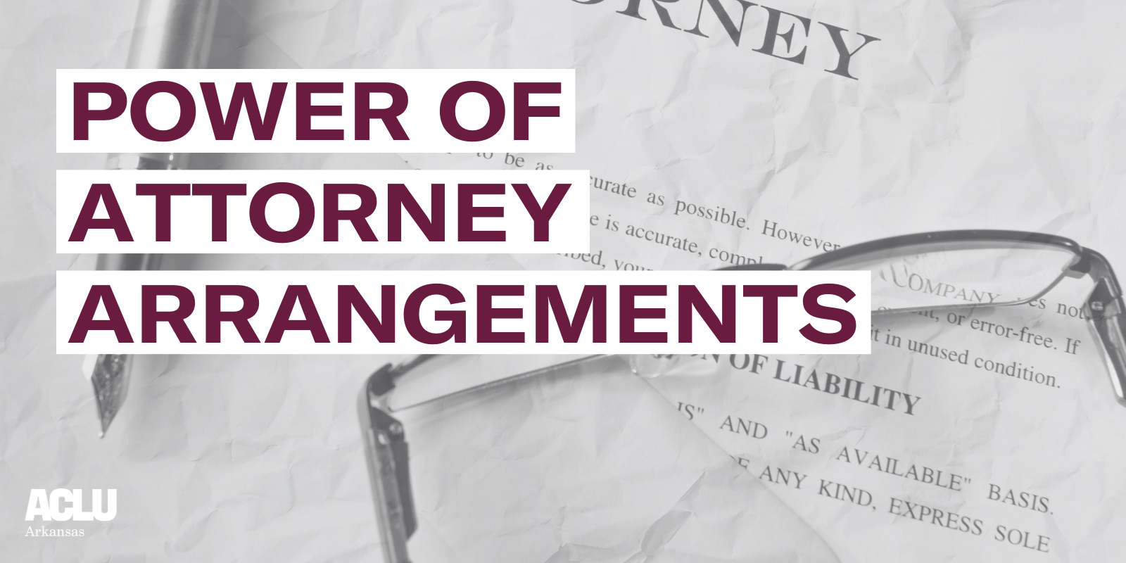 Power of Attorney Arrangements